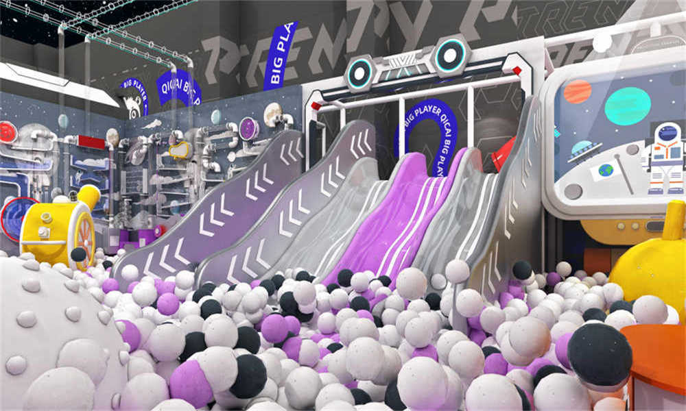 商场内300方的淘气堡乐园设计方案推荐